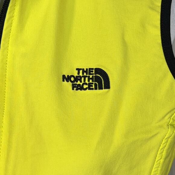North Face Highlighter Neon Yellow Vest with Black Trim- Size Large - Picture 3 of 12